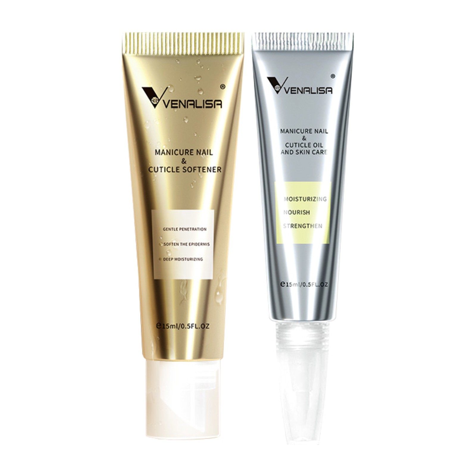 Venalisa -  Nagelhautöl + Lösung zum Weichmachen der Nagelhaut -  2 × 15ml