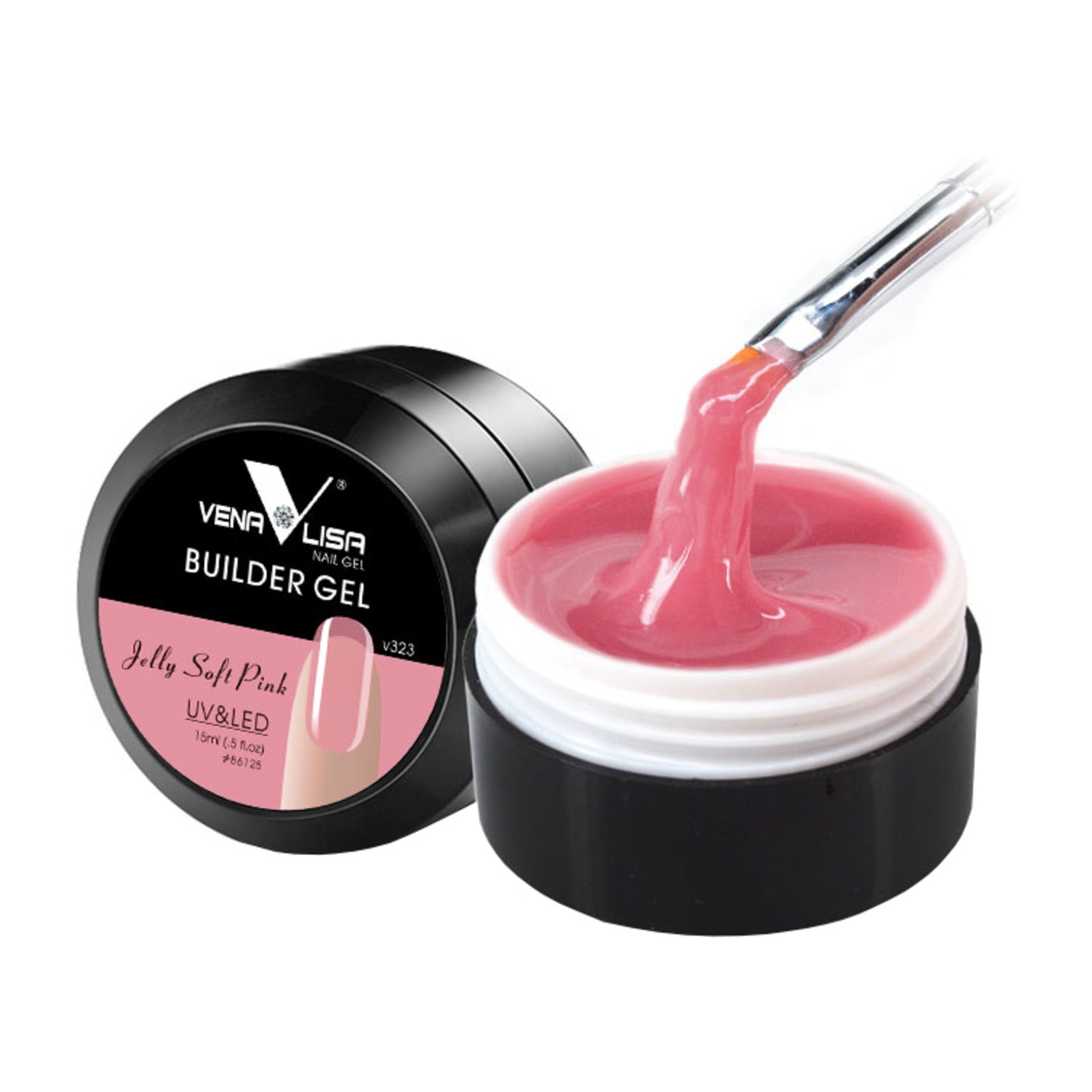 Venalisa -  V323 Jelly Soft Pink -  15ml